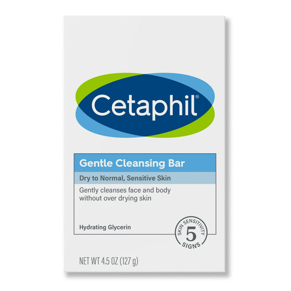 Cetaphil Gentle Cleansing Bar For Dry And Sensitive Skin - 4.5 Oz